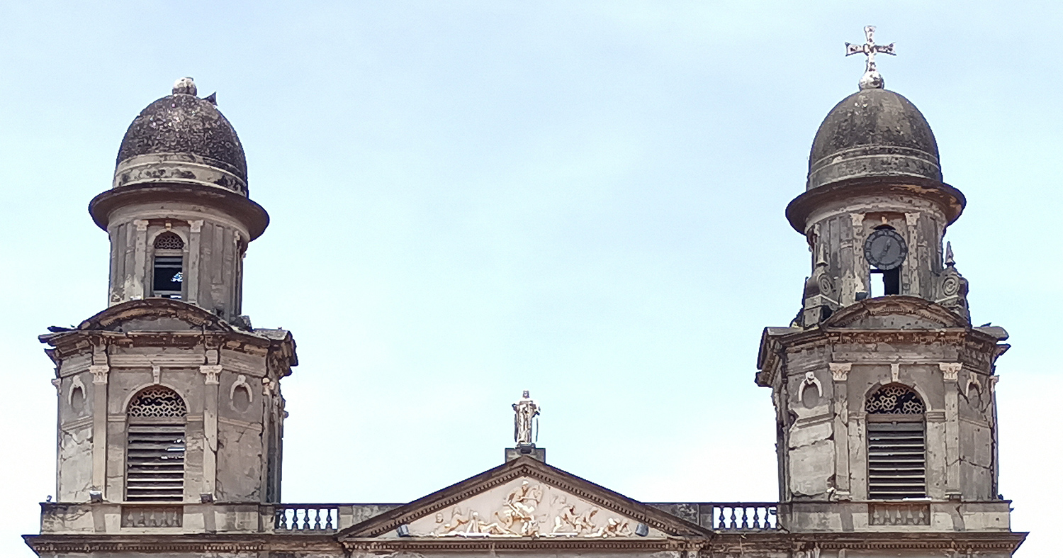 Antigua Catedral de Managua, también conocida como Catedral de Santiago.